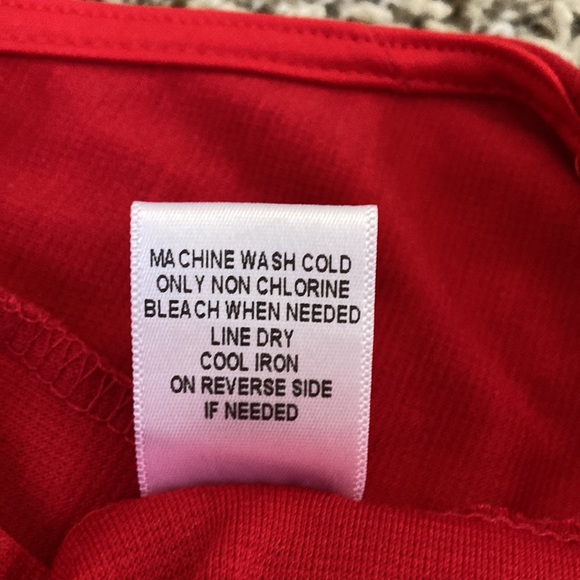 Red Peplum Top - Picture 7 of 9